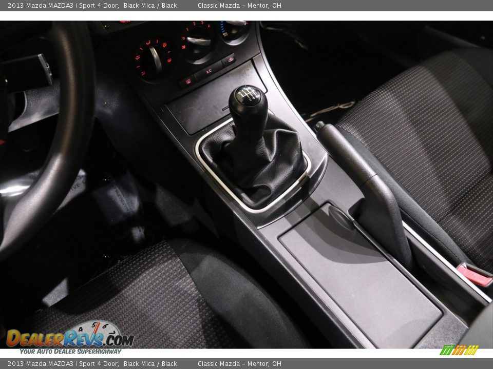2013 Mazda MAZDA3 i Sport 4 Door Black Mica / Black Photo #12