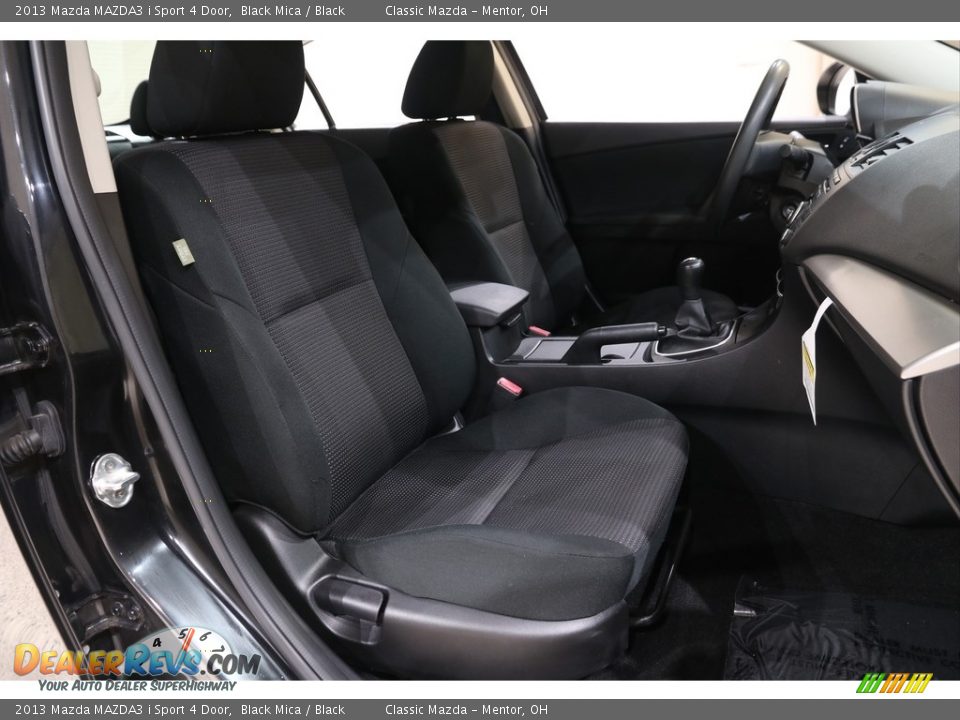 2013 Mazda MAZDA3 i Sport 4 Door Black Mica / Black Photo #14