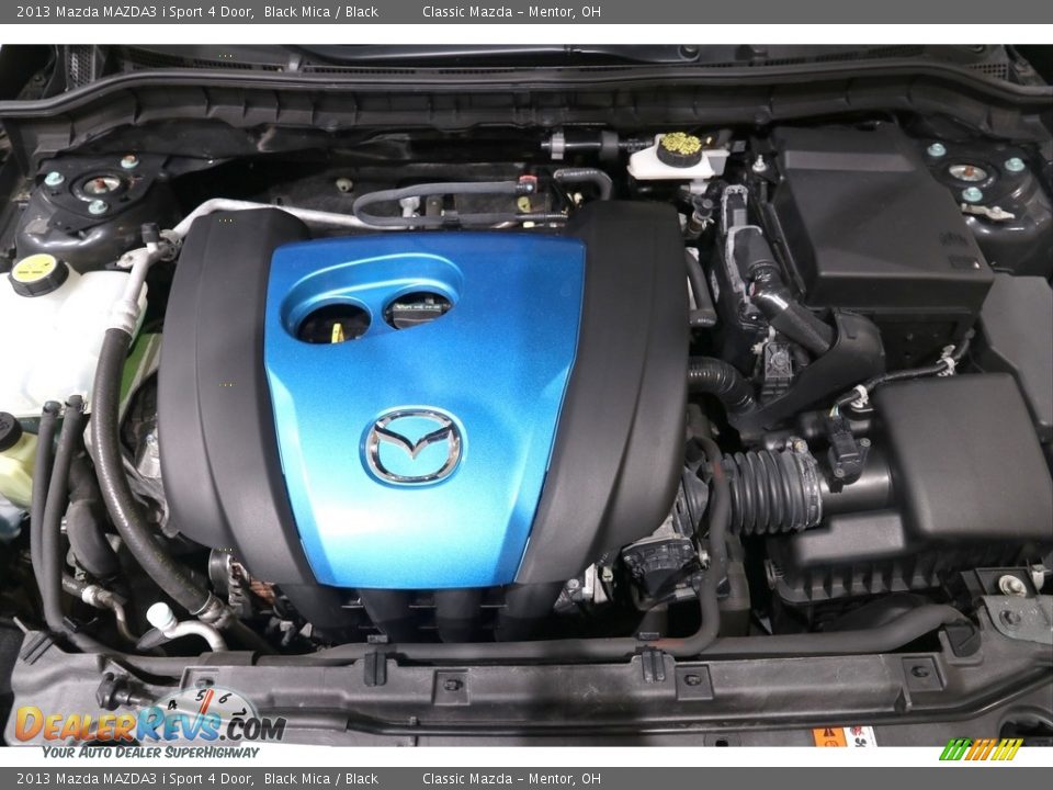 2013 Mazda MAZDA3 i Sport 4 Door Black Mica / Black Photo #18