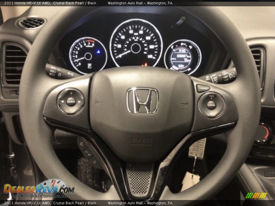 2021 Honda HR-V LX AWD Crystal Black Pearl / Black Photo #10