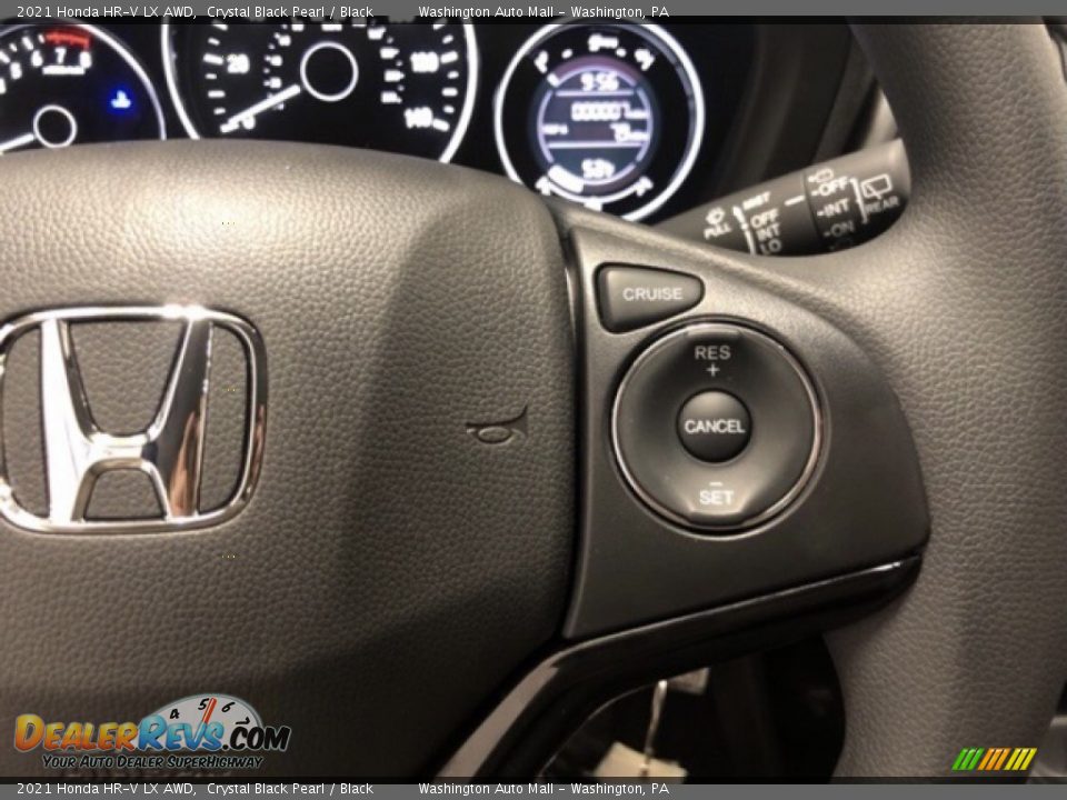 2021 Honda HR-V LX AWD Crystal Black Pearl / Black Photo #11