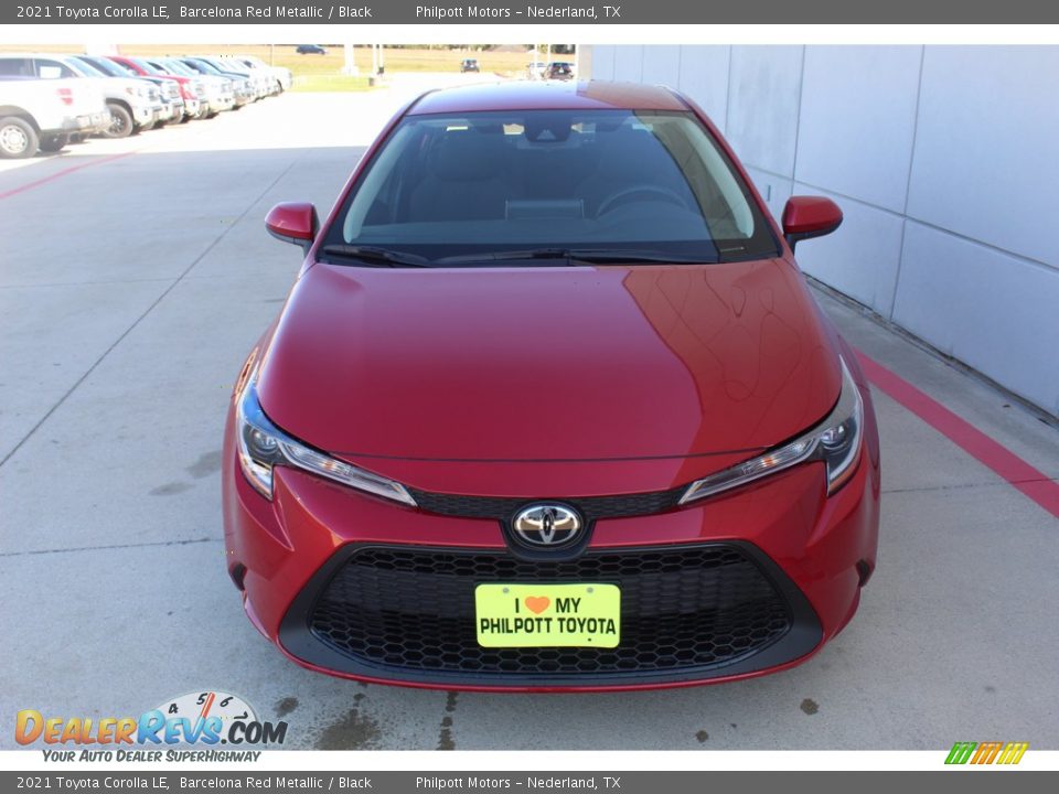 2021 Toyota Corolla LE Barcelona Red Metallic / Black Photo #3
