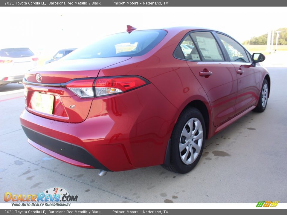 2021 Toyota Corolla LE Barcelona Red Metallic / Black Photo #8
