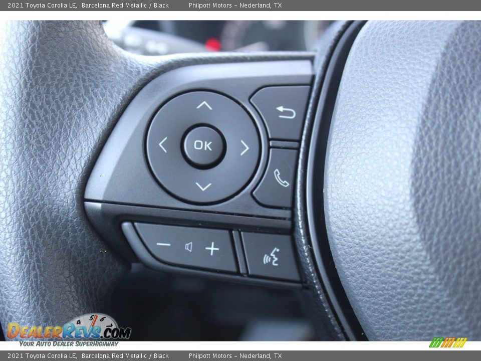 2021 Toyota Corolla LE Barcelona Red Metallic / Black Photo #11