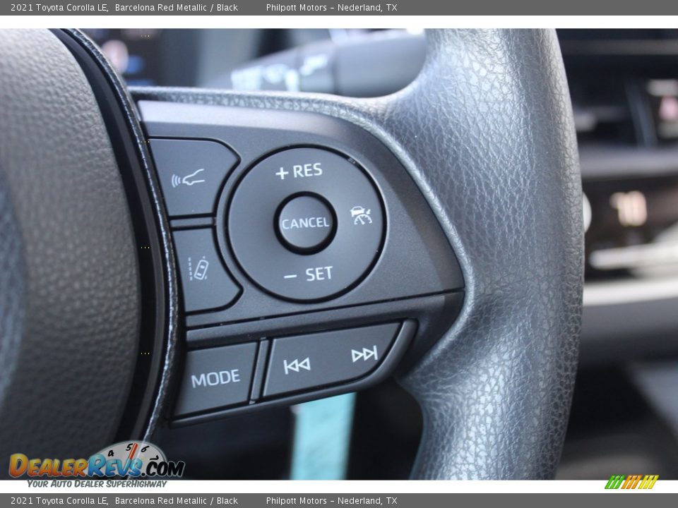 2021 Toyota Corolla LE Barcelona Red Metallic / Black Photo #12