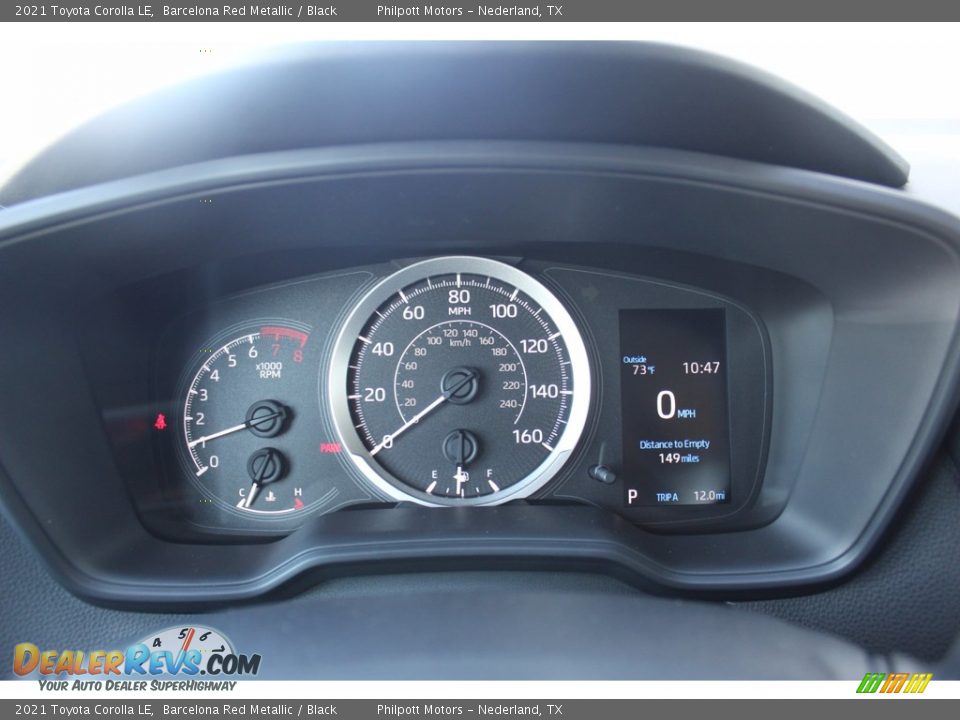 2021 Toyota Corolla LE Barcelona Red Metallic / Black Photo #13