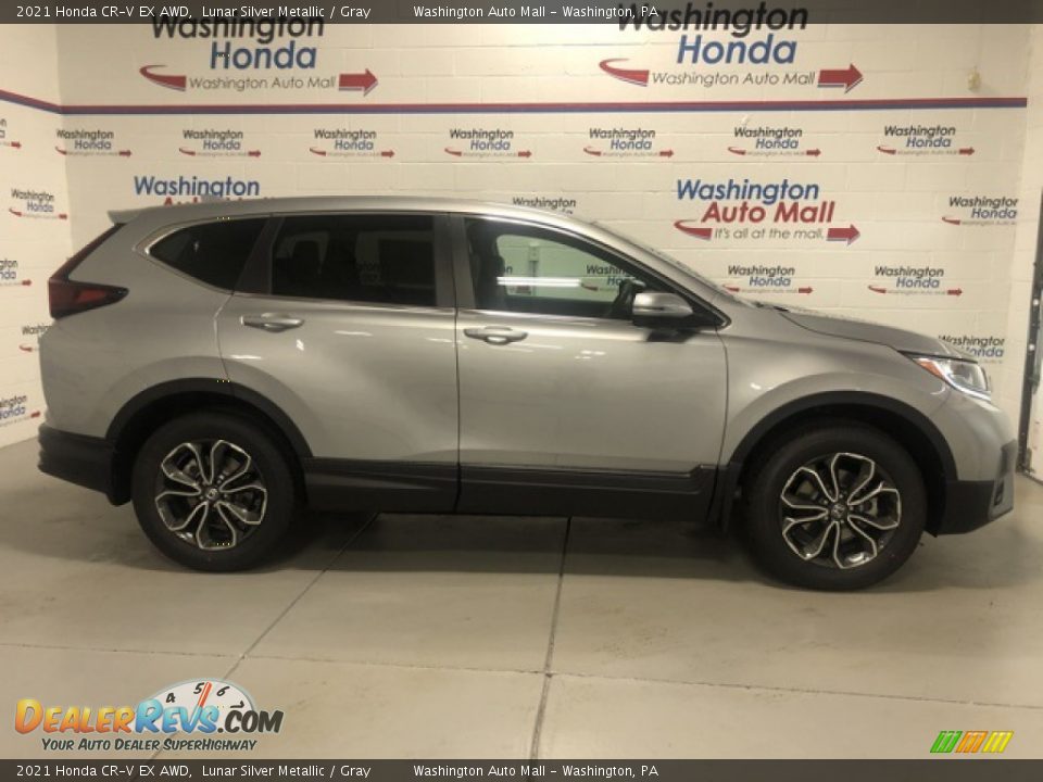 2021 Honda CR-V EX AWD Lunar Silver Metallic / Gray Photo #1