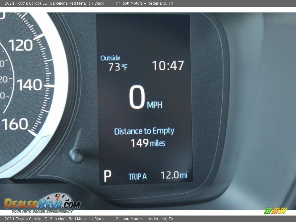 2021 Toyota Corolla LE Barcelona Red Metallic / Black Photo #14