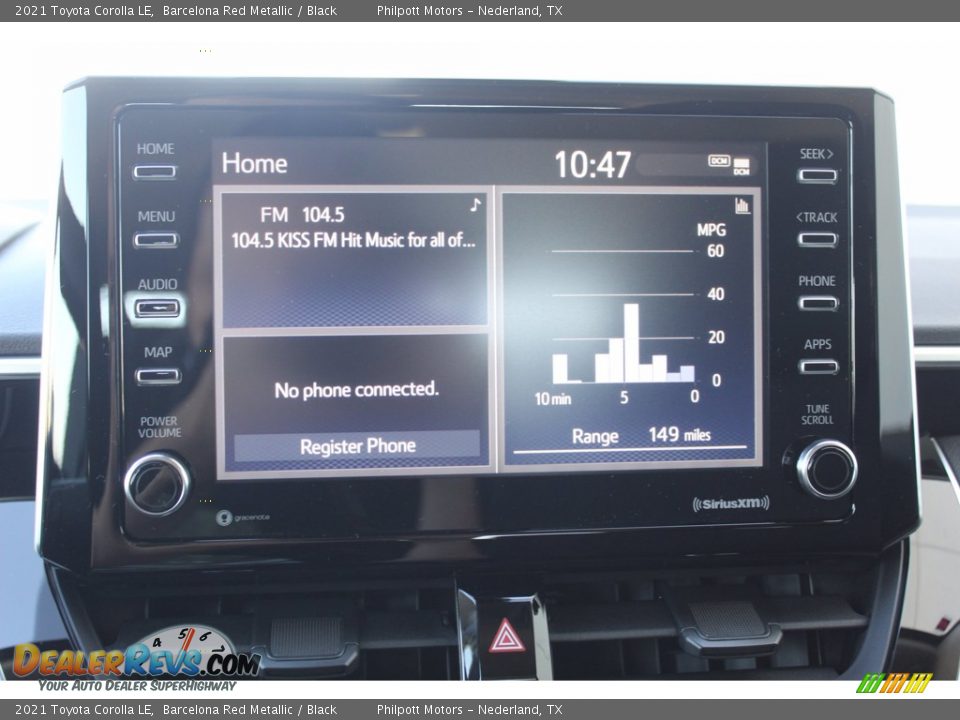 2021 Toyota Corolla LE Barcelona Red Metallic / Black Photo #15