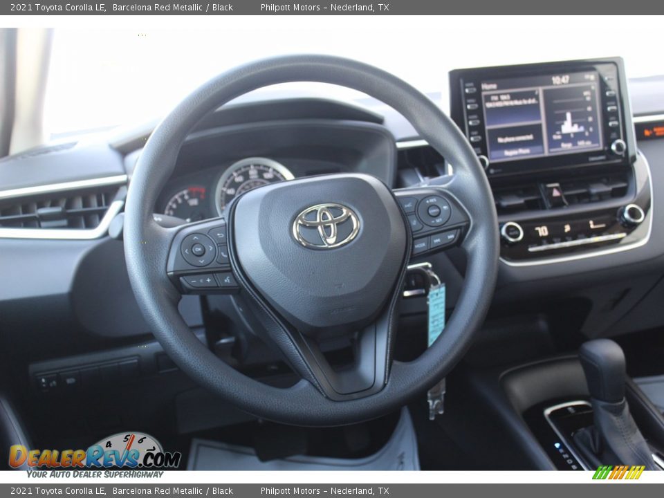 2021 Toyota Corolla LE Barcelona Red Metallic / Black Photo #21