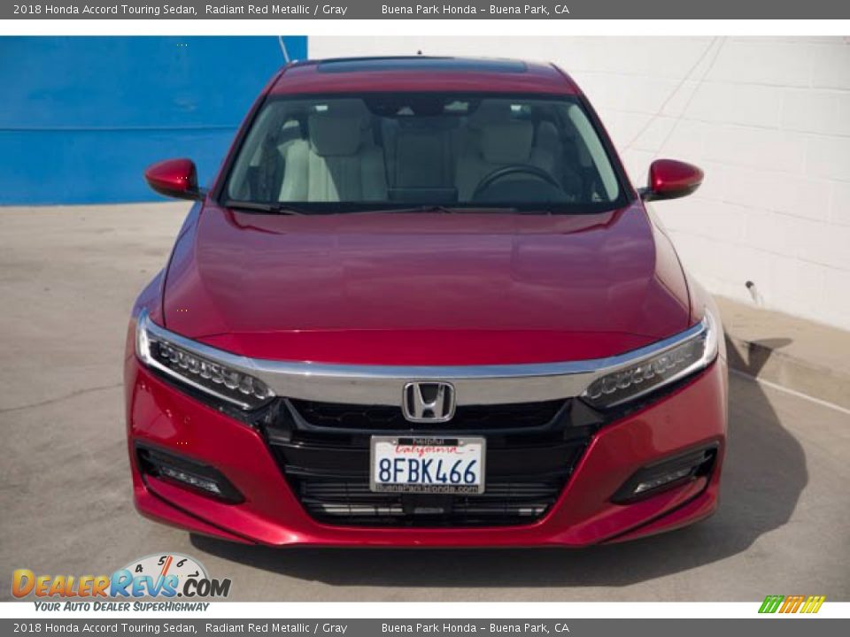 2018 Honda Accord Touring Sedan Radiant Red Metallic / Gray Photo #7