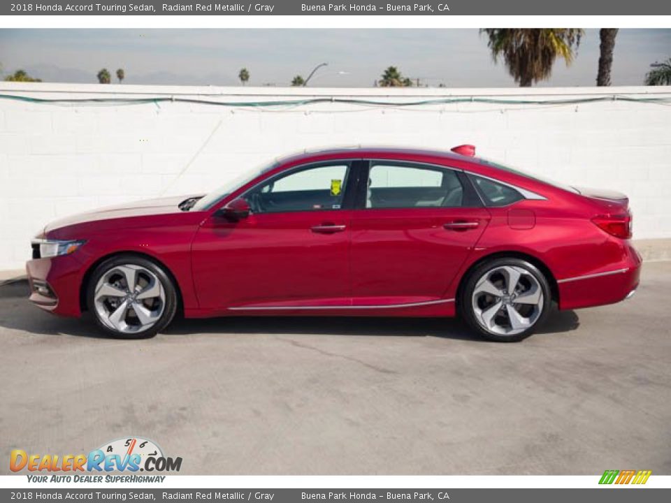 2018 Honda Accord Touring Sedan Radiant Red Metallic / Gray Photo #8