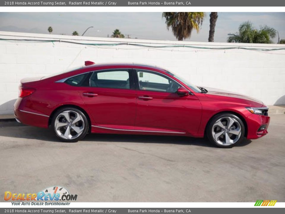 2018 Honda Accord Touring Sedan Radiant Red Metallic / Gray Photo #12