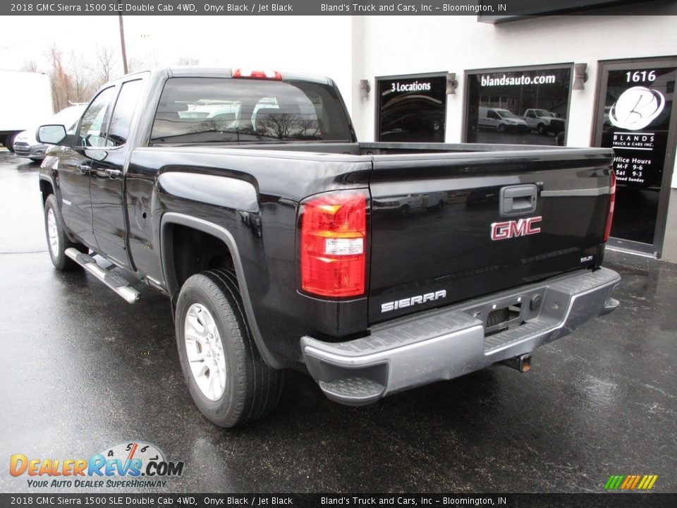 2018 GMC Sierra 1500 SLE Double Cab 4WD Onyx Black / Jet Black Photo #3