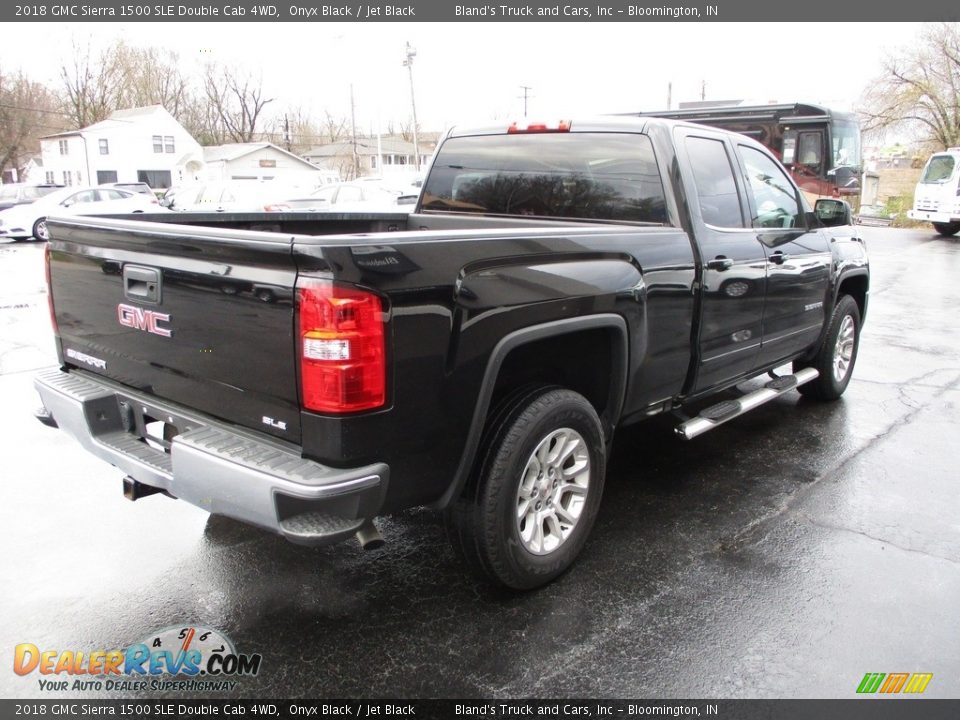 2018 GMC Sierra 1500 SLE Double Cab 4WD Onyx Black / Jet Black Photo #4