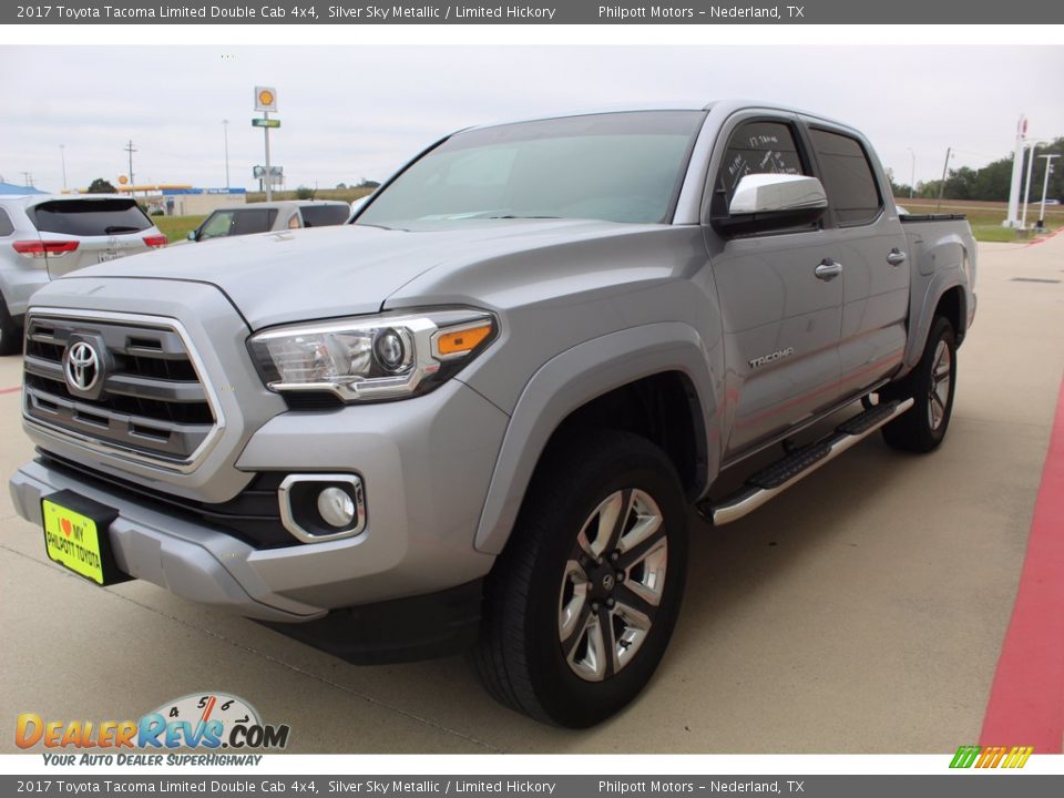 2017 Toyota Tacoma Limited Double Cab 4x4 Silver Sky Metallic / Limited Hickory Photo #4