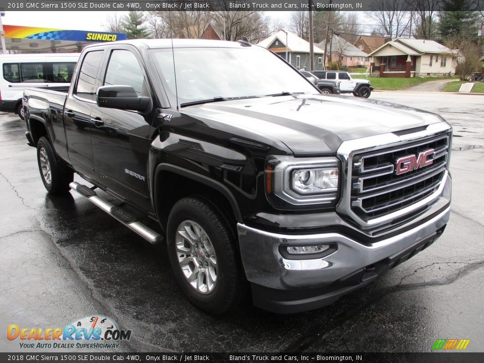 2018 GMC Sierra 1500 SLE Double Cab 4WD Onyx Black / Jet Black Photo #5