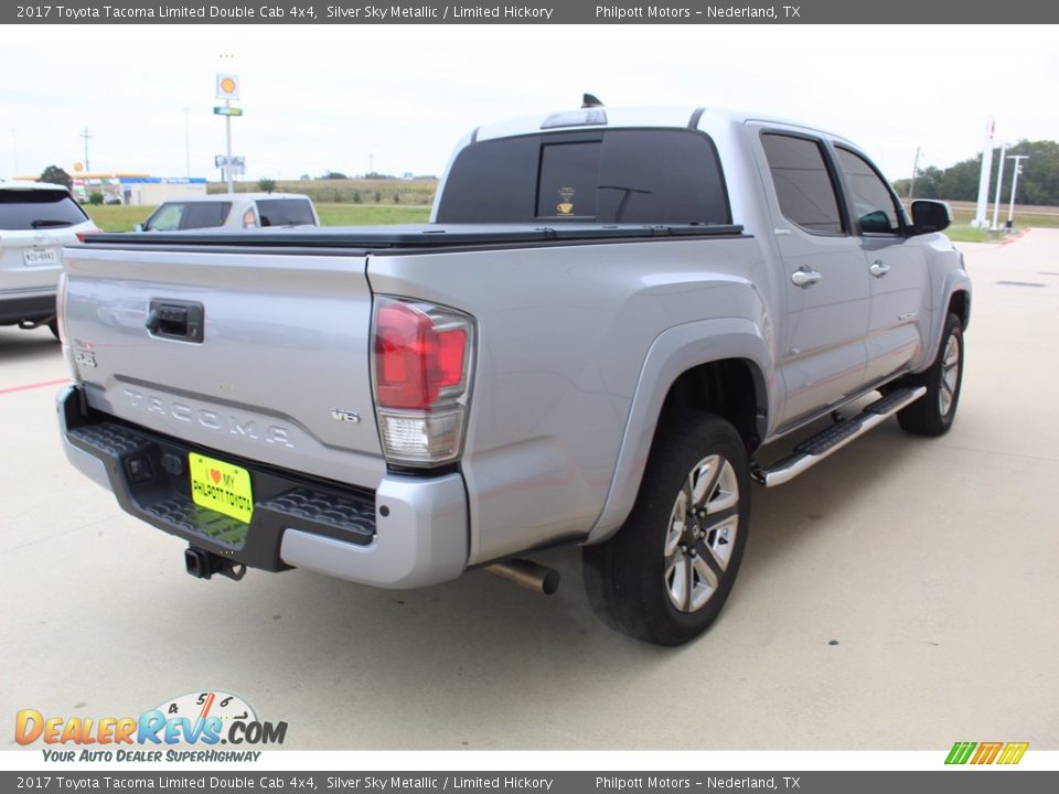 2017 Toyota Tacoma Limited Double Cab 4x4 Silver Sky Metallic / Limited Hickory Photo #8