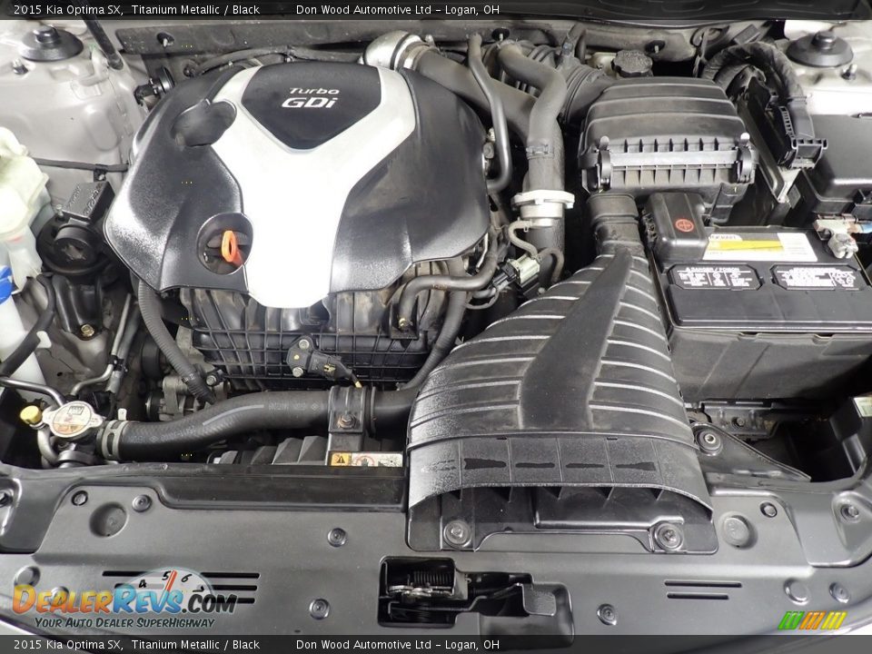 2015 Kia Optima SX Titanium Metallic / Black Photo #6