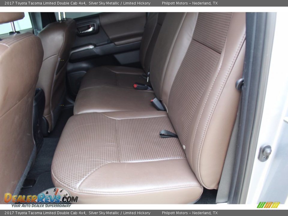 Rear Seat of 2017 Toyota Tacoma Limited Double Cab 4x4 Photo #19