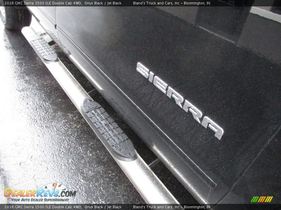2018 GMC Sierra 1500 SLE Double Cab 4WD Onyx Black / Jet Black Photo #31