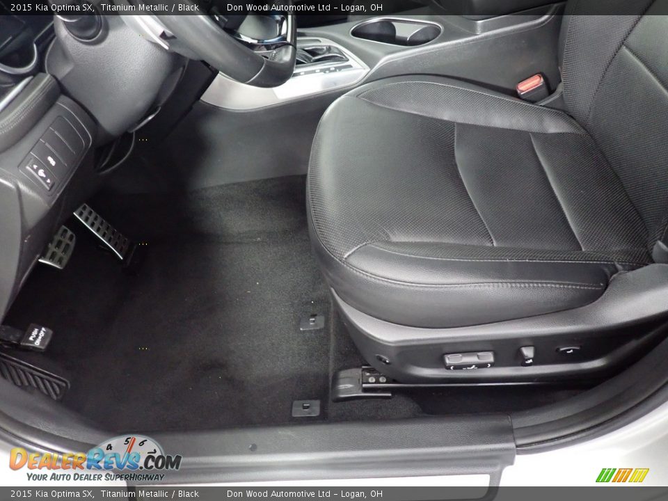 2015 Kia Optima SX Titanium Metallic / Black Photo #28