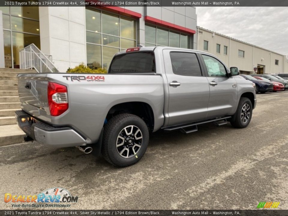 2021 Toyota Tundra 1794 CrewMax 4x4 Silver Sky Metallic / 1794 Edition Brown/Black Photo #13