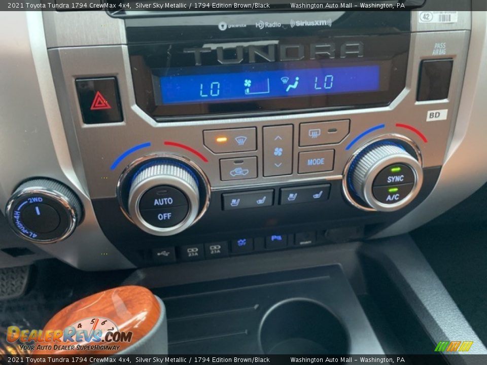Controls of 2021 Toyota Tundra 1794 CrewMax 4x4 Photo #16