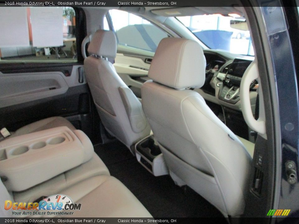 2018 Honda Odyssey EX-L Obsidian Blue Pearl / Gray Photo #18