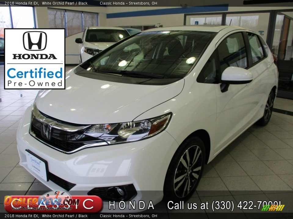 2018 Honda Fit EX White Orchid Pearl / Black Photo #1