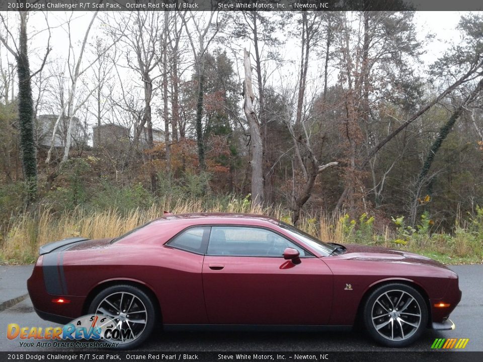 2018 Dodge Challenger R/T Scat Pack Octane Red Pearl / Black Photo #6