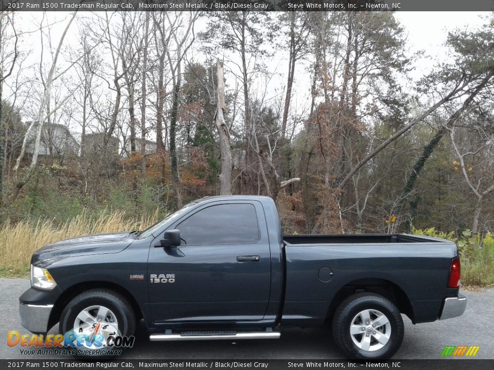 2017 Ram 1500 Tradesman Regular Cab Maximum Steel Metallic / Black/Diesel Gray Photo #1