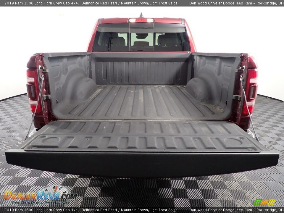 2019 Ram 1500 Long Horn Crew Cab 4x4 Delmonico Red Pearl / Mountain Brown/Light Frost Beige Photo #17