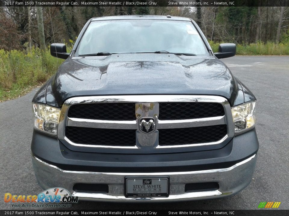 2017 Ram 1500 Tradesman Regular Cab Maximum Steel Metallic / Black/Diesel Gray Photo #4