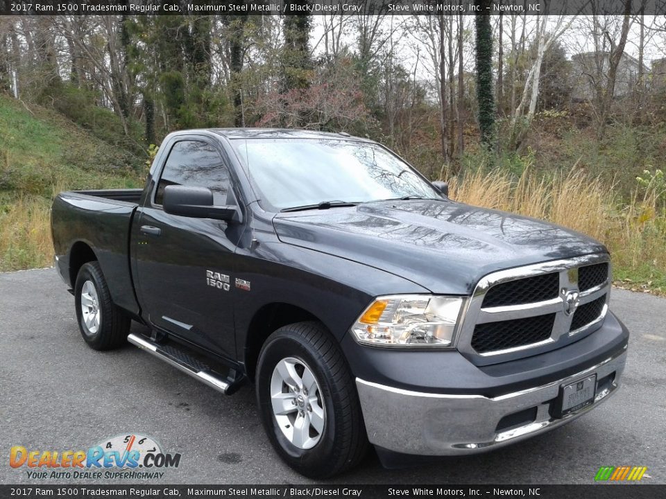 2017 Ram 1500 Tradesman Regular Cab Maximum Steel Metallic / Black/Diesel Gray Photo #5