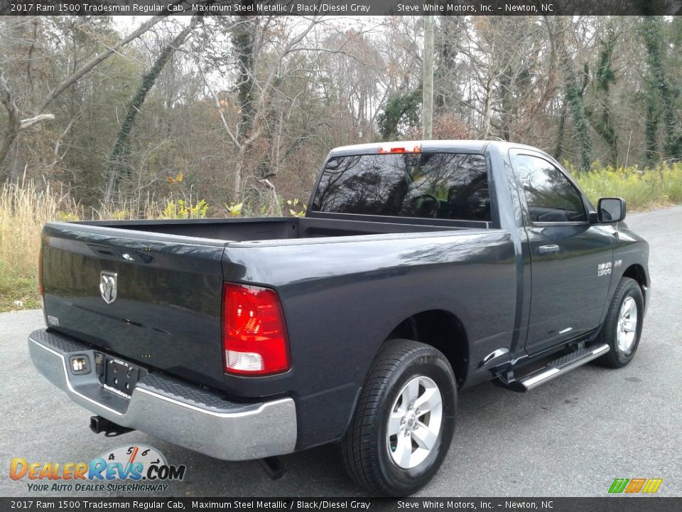 2017 Ram 1500 Tradesman Regular Cab Maximum Steel Metallic / Black/Diesel Gray Photo #7