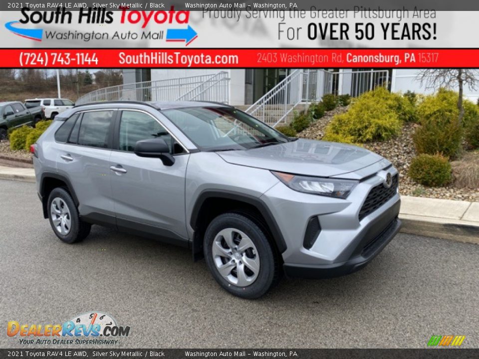 2021 Toyota RAV4 LE AWD Silver Sky Metallic / Black Photo #1