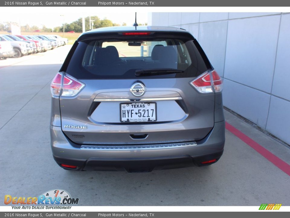 2016 Nissan Rogue S Gun Metallic / Charcoal Photo #6