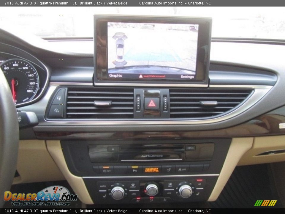 2013 Audi A7 3.0T quattro Premium Plus Brilliant Black / Velvet Beige Photo #13