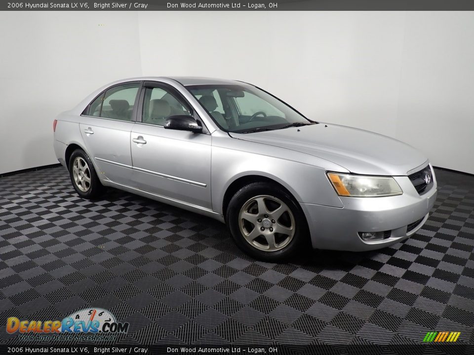 2006 Hyundai Sonata LX V6 Bright Silver / Gray Photo #3