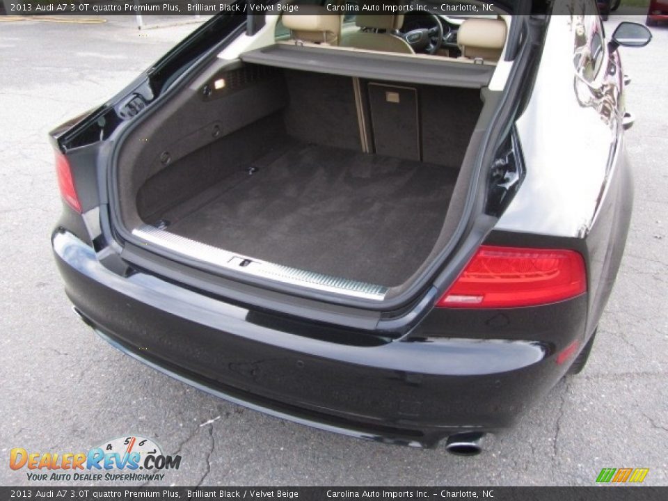 2013 Audi A7 3.0T quattro Premium Plus Brilliant Black / Velvet Beige Photo #18