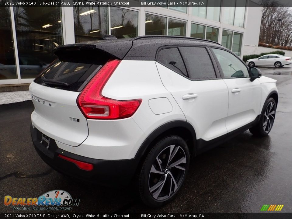 2021 Volvo XC40 T5 R-Design AWD Crystal White Metallic / Charcoal Photo #2