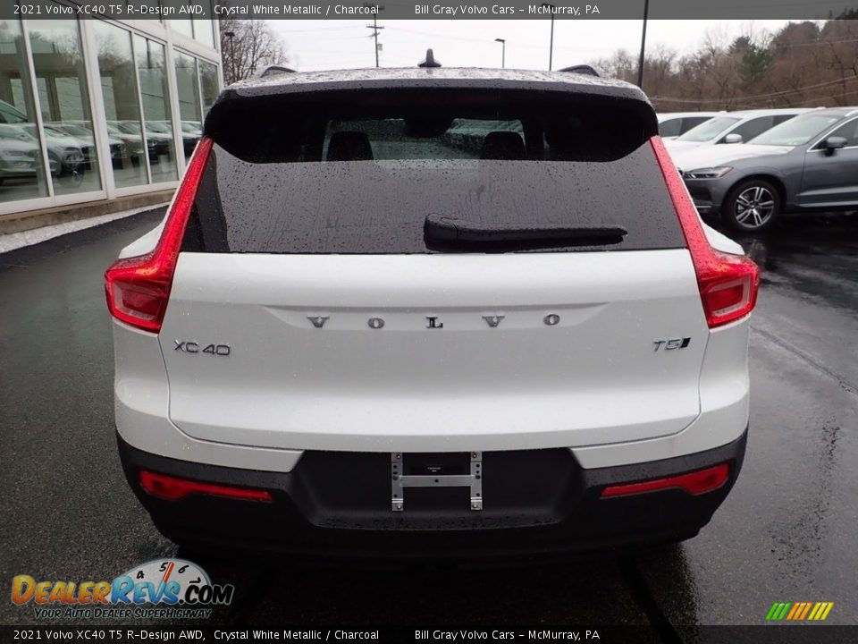 2021 Volvo XC40 T5 R-Design AWD Crystal White Metallic / Charcoal Photo #3