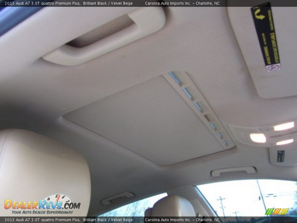 2013 Audi A7 3.0T quattro Premium Plus Brilliant Black / Velvet Beige Photo #21