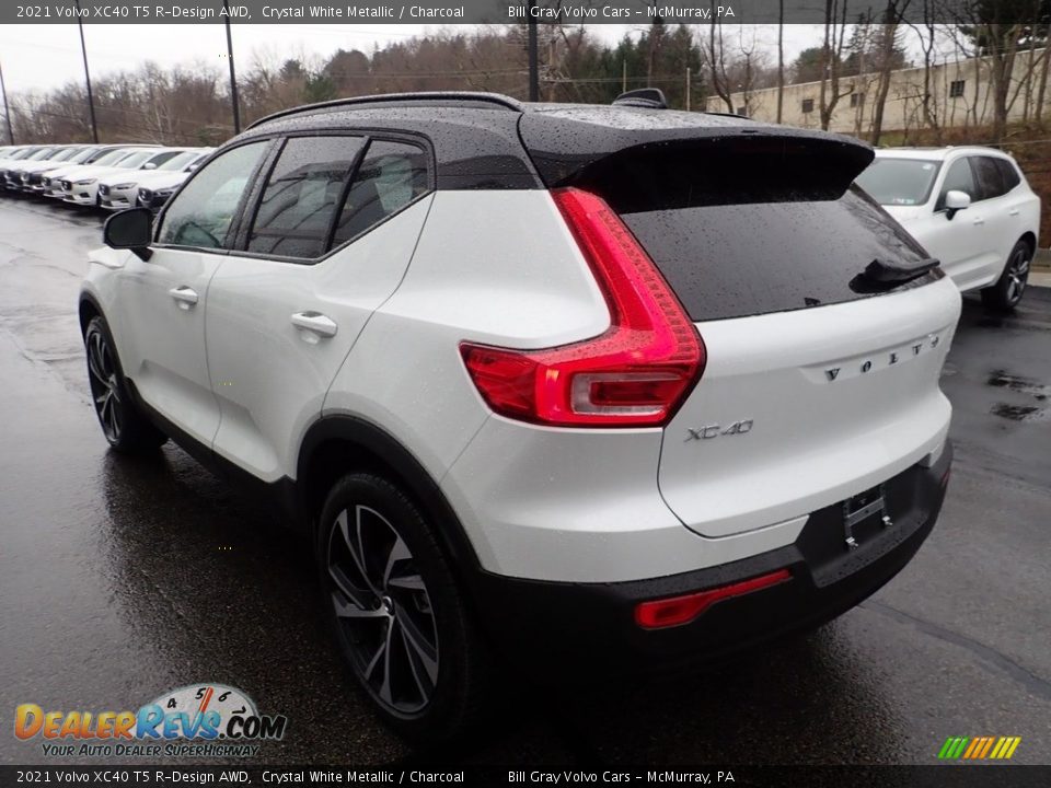 2021 Volvo XC40 T5 R-Design AWD Crystal White Metallic / Charcoal Photo #4