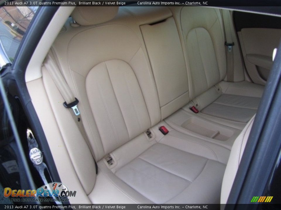 2013 Audi A7 3.0T quattro Premium Plus Brilliant Black / Velvet Beige Photo #22