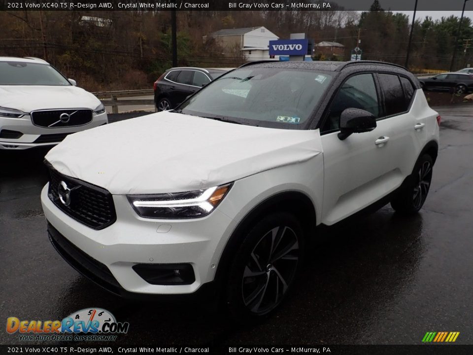 2021 Volvo XC40 T5 R-Design AWD Crystal White Metallic / Charcoal Photo #5