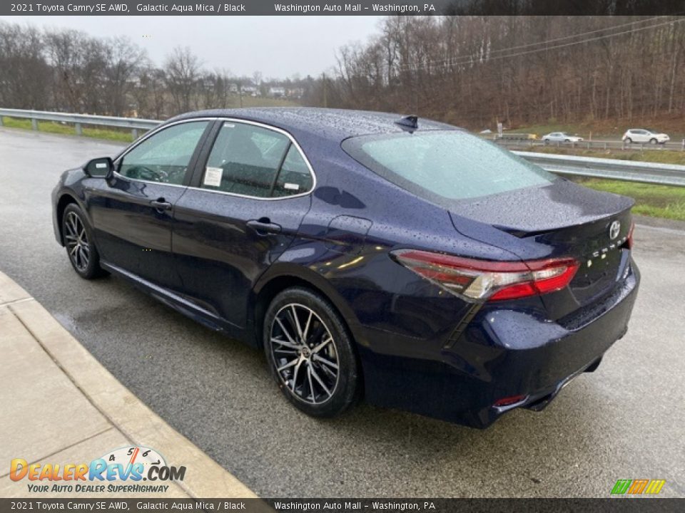 2021 Toyota Camry SE AWD Galactic Aqua Mica / Black Photo #2