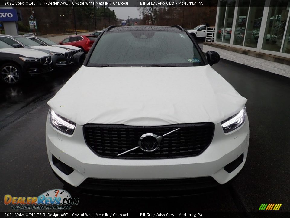 2021 Volvo XC40 T5 R-Design AWD Crystal White Metallic / Charcoal Photo #6