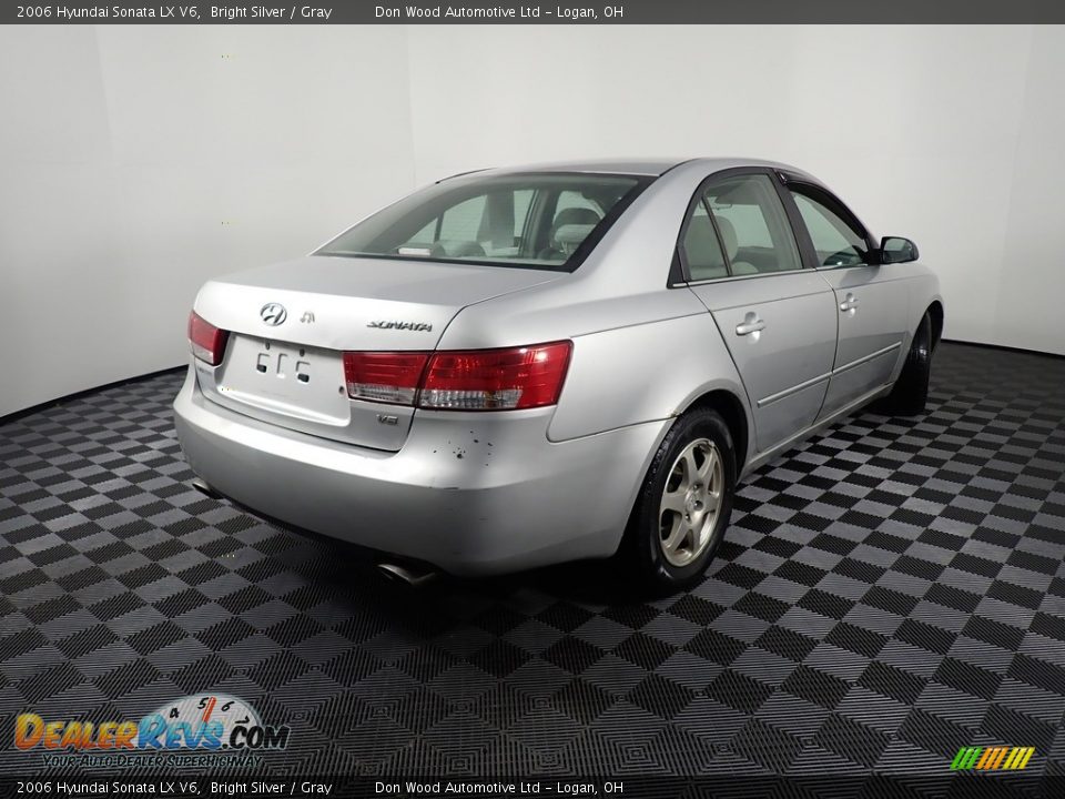 2006 Hyundai Sonata LX V6 Bright Silver / Gray Photo #13